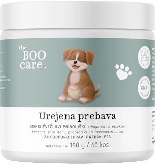 Prehransko dopolnilo za urejeno prebavo psov the BOO care