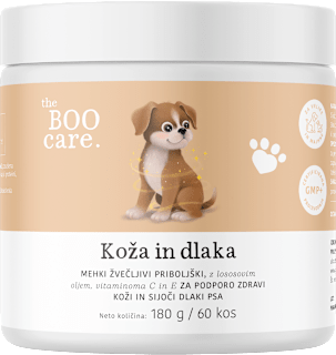 Prehransko dopolnilo za kožo in dlako psov the BOO care