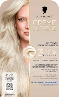 Dauerhafte Coloration Creme Supreme 11-11 Ultra-helles Titanblond Schwarzkopf CREME SUPREME