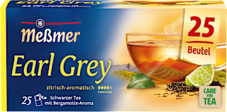 Schwarzer Tee Earl Grey (25 Beutel) Meßmer