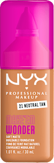 Tekoči puder Make 'Em Wonder, 21 Neutral Tan NYX PROFESSIONAL MAKEUP