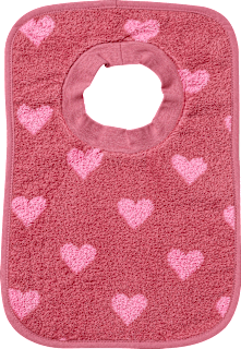 Lätzchen mit Herz-Muster, rosa ALANA