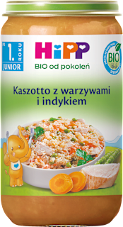 Kaszotto z warzywami i indykiem, po 12. m-cu HiPP
