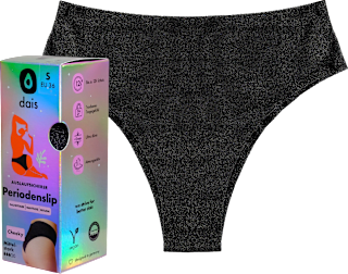 Periodenunterwäsche Slip Cheeky Glitzer Gr. S dais
