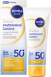 Sonnenfluid Gesicht mattierend & getönt, LSF 50+ NIVEA SUN