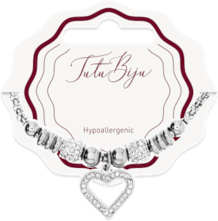 Bracciale Heart argento, 1pz Tutu Biju