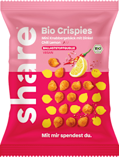 Knabbergebäck Crispies Chili Lemon share