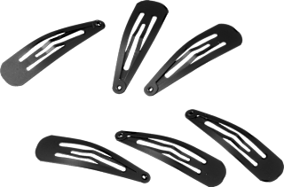 Haarclips mittel schwarz ebelin