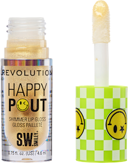 Lipgloss Happy Pout Shimmer, Smiley World Sunbeam REVOLUTION