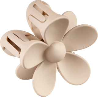 Haarklammer Blume beige ebelin