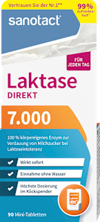 Laktase 7000 Direkt Mini Tabletten 90 St sanotact