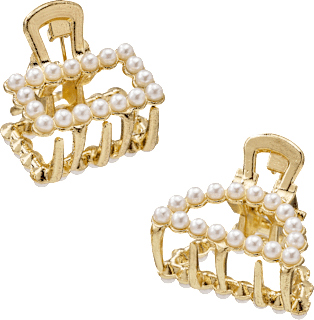 Haarklammern mit Perlen Gold-Optik ebelin