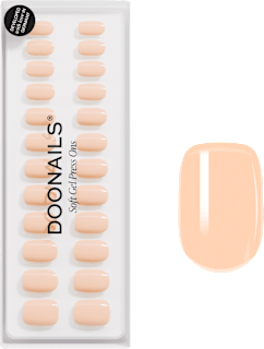 Künstliche Nägel, Soft Gel Press Ons Apricot Short Square Doonails