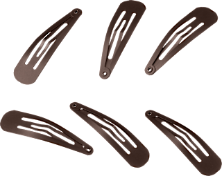 Haarclips mittel braun ebelin