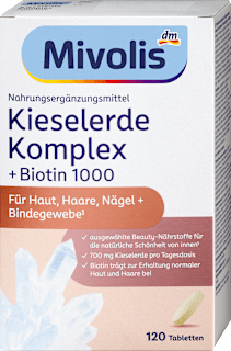 Kieselerde Komplex + Biotin 1000, Tabletten 120 St Mivolis