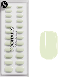 Künstliche Nägel, Soft Gel Press Ons Pistachio Short Square Doonails