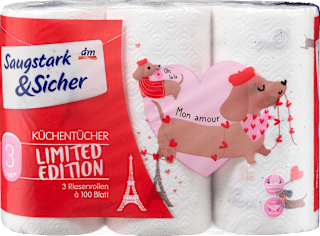 Kuchynské utierky Limited Edition 3x100 Saugstark&Sicher