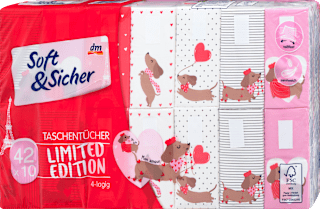 Taschentücher Design 4-lagig (42x10 St) Soft&Sicher