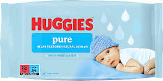 Șervețele umede PURE pentru copii Huggies