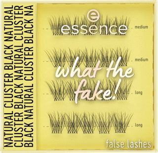 Künstliche Wimpern What The Fake! 06 Natural Cluster Black essence