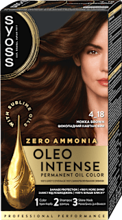 Боя за коса без амоняк - Nr.4-18 Mokka Brown syoss Oleo Intense