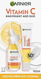 Mindennapos, ragyogást adó fluid SPF 50+ & ragyogást adó szuper szérum C-vitaminnal* GARNIER SKIN NATURALS