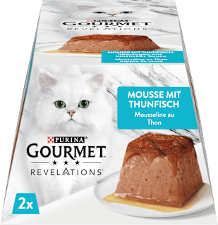 Nassfutter Katze Revelations Mousee mit Thunfisch (2x 57 g) Purina Gourmet