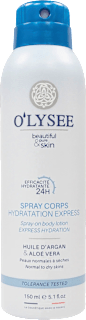Spray de corp hidratant cu ulei de argan si aloe vera O'LYSEE