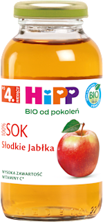 Sok słodkie jabłka BIO po 4. m-cu życia HiPP