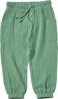 Hose aus Musselin mit Kordel, grün, Gr. 98 ALANA