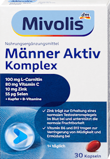 Kapsuly s komplexom pre aktívnych mužov Mivolis