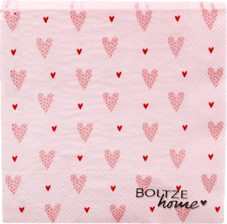 Servietten "Herzen", rosa BOLTZE