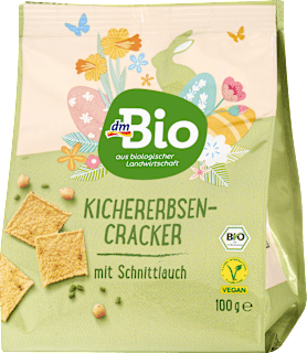 Cracker, Kichererbse mit Schnittlauch dmBio