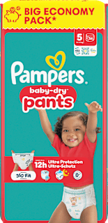 Baby Pants Baby Dry Gr. 5 (11-17 kg) Big Pack Pampers