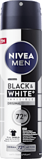 Antitranspirant Deospray Black & White Invisible Original, 150 ml