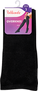 Női zokni, Overknee, fekete, 39-42 Bellinda