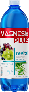 Funkčná ochutená minerálna voda revital Pre revitalizáciu hroznové víno Aloe vera Magnesia