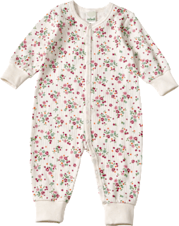 Schlafanzug mit Blumen-Muster, weiß, Gr. 62/68 ALANA