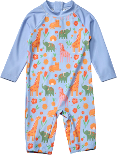 UV Badeoverall mit Safari-Muster, blau, Gr. 86/92 PUSBLU