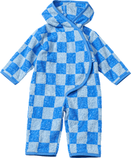 Badeoverall mit Karo-Muster, blau + weiß, Gr. 74/80 ALANA