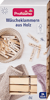 Wäscheklammern aus Holz Profissimo