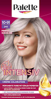 Haarfarbe 10-91/240 Pudriges Silberblond Palette Intensive Color Creme