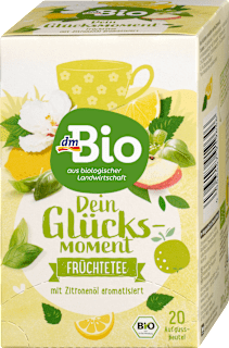 Bio sadni čaj aromatiziran z bio oljem limone (20 × 2,2 g) dmBio