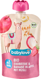 Voćni užitak - jagoda i banana u jabuci sa muslijem, od 1. godine babylove