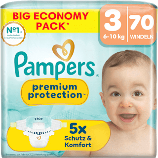 Windeln Premium Protection Gr. 3 (6-10 kg) Big Pack Pampers premium protection