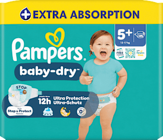 Windeln Baby-Dry Gr. 5+ (12-17 kg)   Pampers