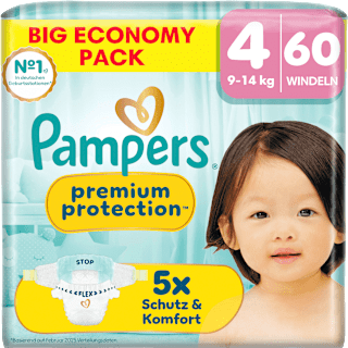 Windeln Premium Protection Gr. 4 (9-14 kg) Big Pack Pampers premium protection