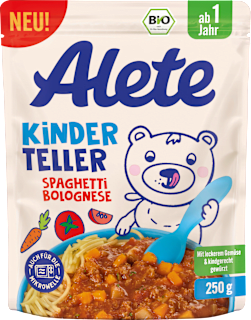 Kinderteller Spaghetti Bolognese ab 1 Jahr Alete