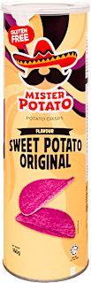 Édesburgonya ízesítésű sós chips, gluténmentes MISTER POTATO