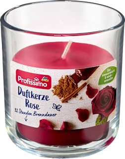 Dišeča sveča v kozarcu Rose Profissimo